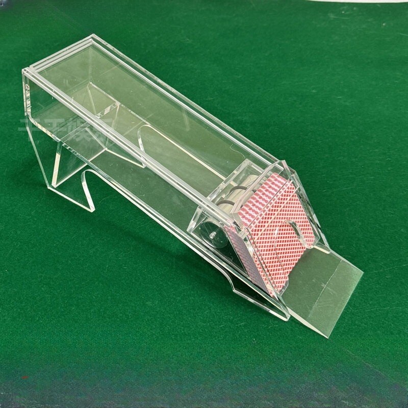 포커 바카라 보드게임 셔플기 홀덤 분배기 카드 딜러 부츠 투명 카드 카드섞기