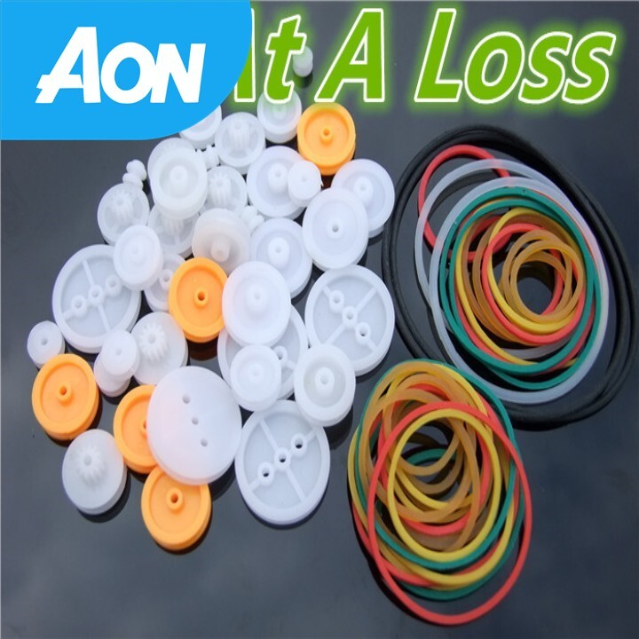 [오늘출발] K016B 드라이브 벨트 풀리 모델 피팅이 포함된 많 DIY 플라스틱 휠 세트    벨로루시 우크라이나