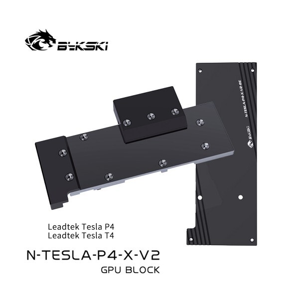 [오늘출발] Leadtek TESLA P4  T4 Byki GPU 워터  백플레이트가   금속 풀 커버 커스텀 워터 쿨러