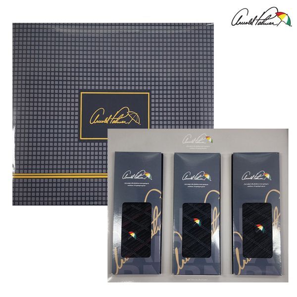 아놀드파마   하프클럽/  남자양말세트 3족 신사 장목 양말 선물세트 국산 케이스 선물포