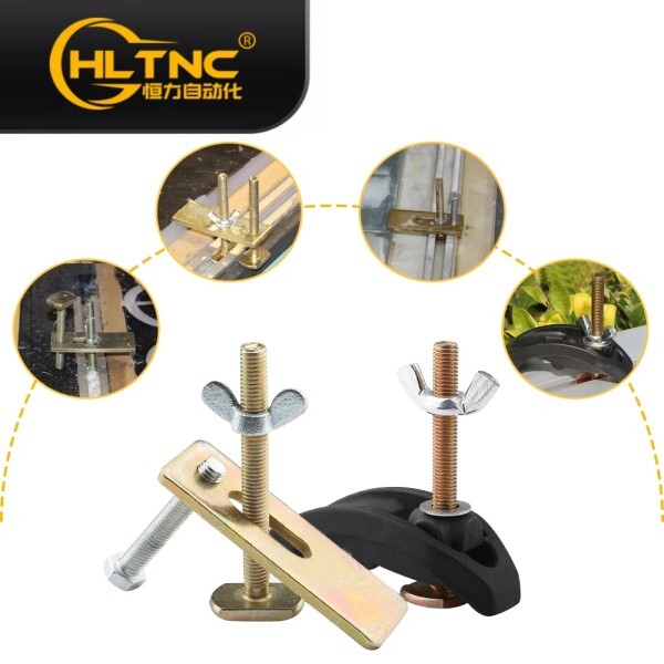 [오늘출발] 85mm 보우 플레이트 세트 CNC 조각 기계 부품 T-슬롯 작업 테이블 용 압력 플레이트 클램프 고정 장치