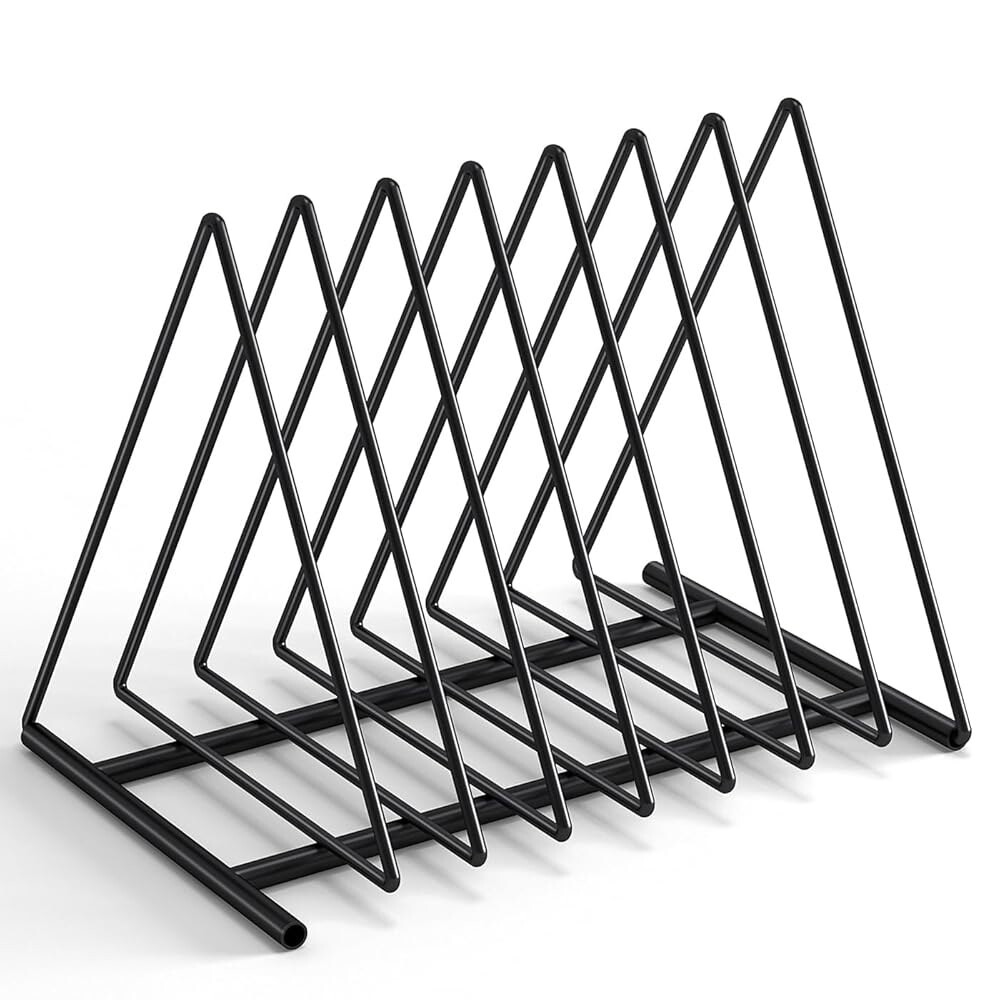 [오늘출발] 재미있는 보관 삼각형 책상 파일 정리함 7 슬롯 메탈 분류기 매거진 홀더 문서 랙 오피스 홈 스쿨용 데스크