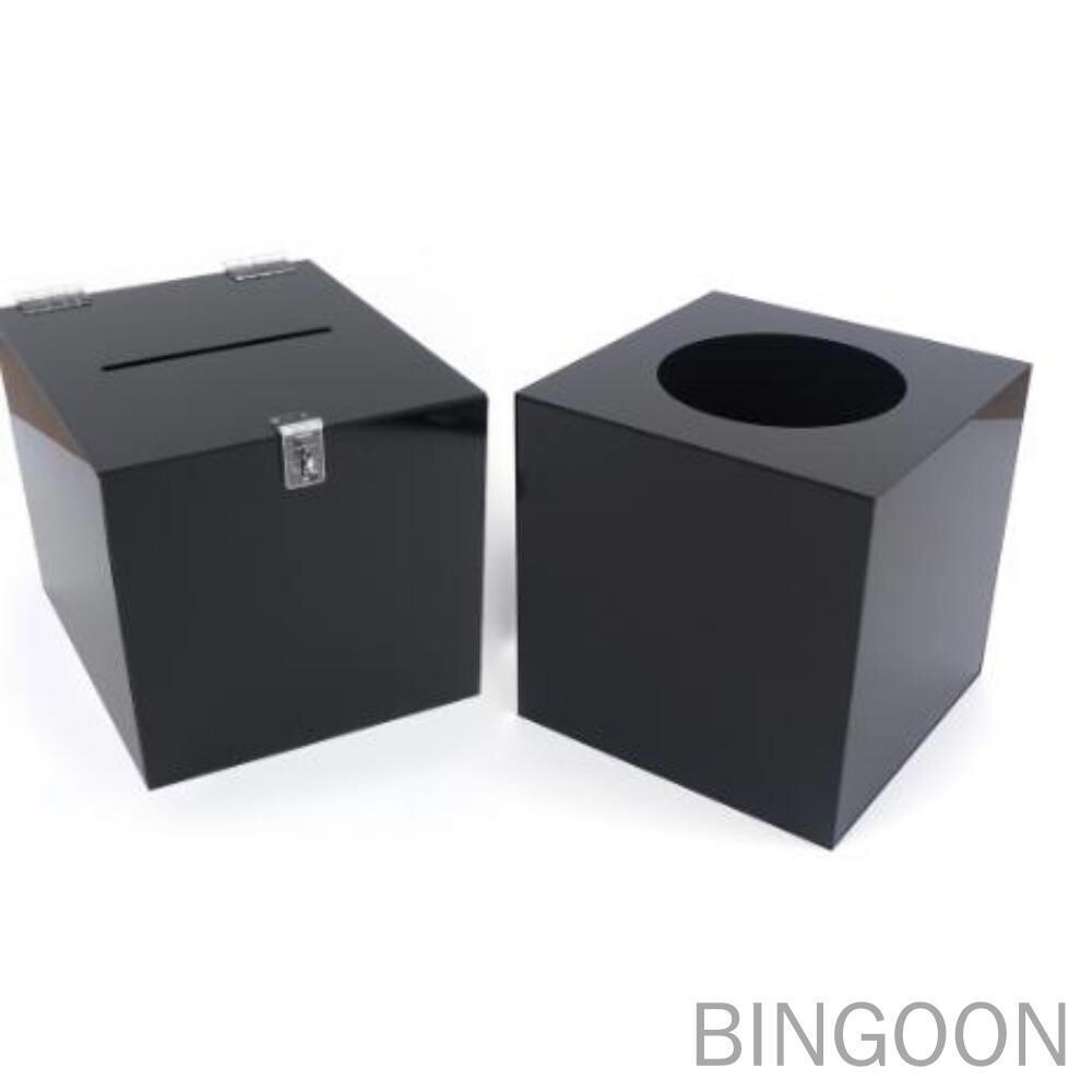 [오늘출발] 빈군 블랙 아크릴 응모함 모금함 아크릴응모함 투표함 이벤트함 홍보함