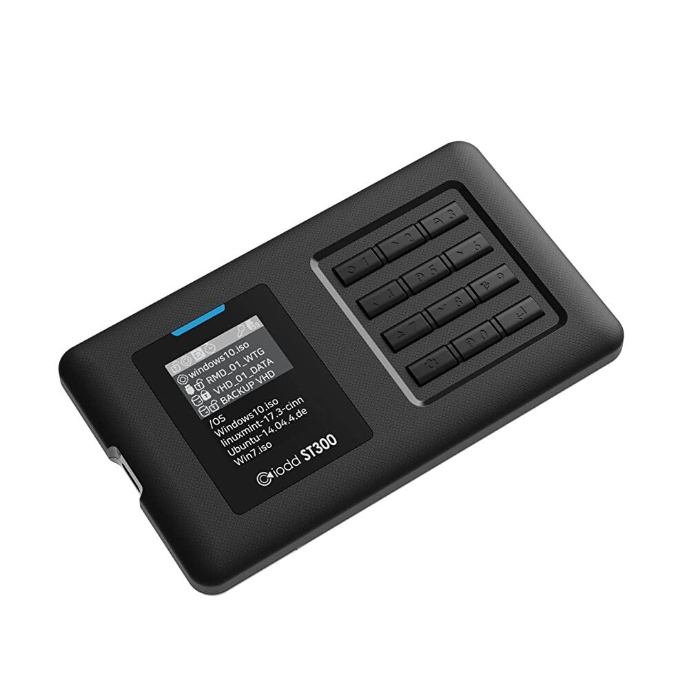 [해외] Iodd ST300 7mm(2.5인치) 인클로저/USB-C/부팅 가능한 가상 ODDHDD 후드/쓰기 보호 / 2531
