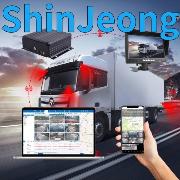 [오늘출발] 납품전문 야간 투시경 무료 추적 플랫폼 8 채널 트럭 모니터링 시스템 mdvr 세트 4G GPS 와이파이 모바