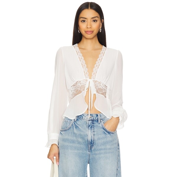 리볼브직영몰 KAT THE LABEL Betty Blouse Long Sleeve 관부가세 포함 가격. 무료배송