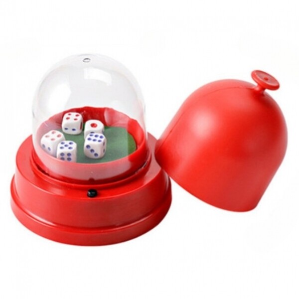 주사위 자동 컵 파티 용품 롤링 카지노 플레이 미디엄레드일렉트릭컬러컵 대형