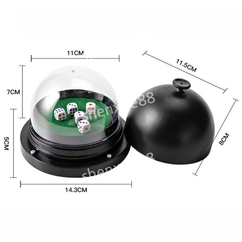 자동 주사위 부정방지 셔플 머신 다이사이 섞기 추첨기 카지노 고무매트 컵 커버 식보 Sq 대형 블랙 전기