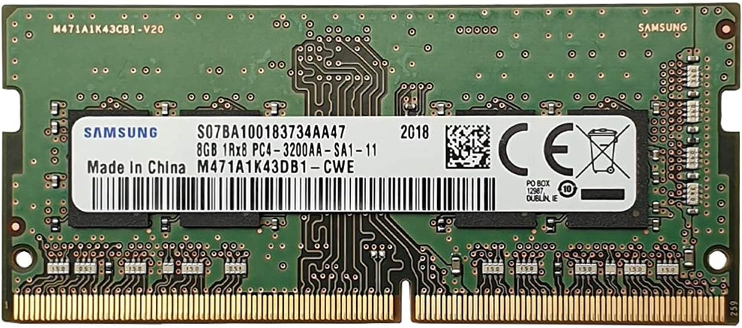 [오늘출발] [해외] 삼성 8GB DDR4 3200MHz PC4-25600 (PC4-3200AA) CL22 SODIMM 1Rx8 싱글 랭크 1.2V 260핀 노트북