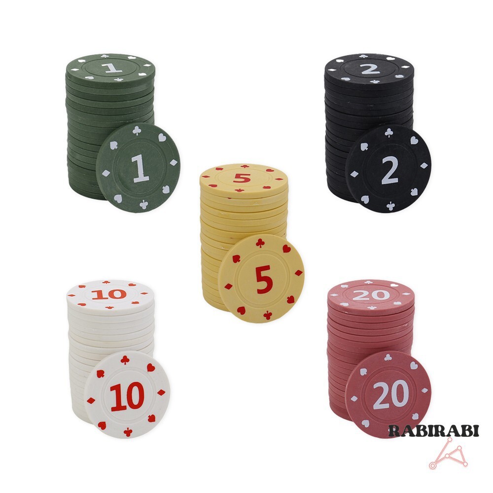 [오늘출발] 숫자형포커칩100P 포커 칩 온라인 포커 칩 세트 가격 포커 칩 대량 카지노 액세서리