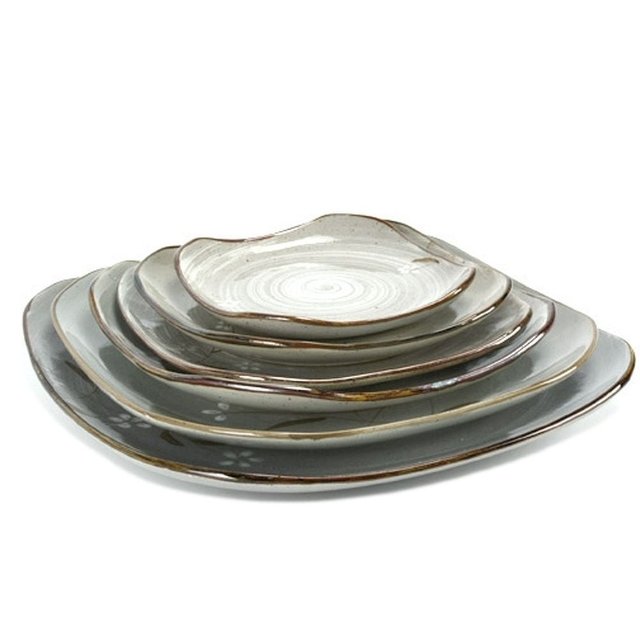 로코 설화 사각접시 도자기 그릇 한정식 업소용 7인치 (WFK9OZQ)