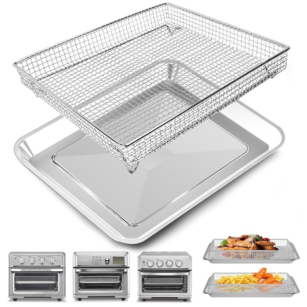 Cuisinart TOA-60 TOA-65 TOA-70 토스터 컨벡션 오븐용 에어 프라이어 트레이 교체 부품 30.8 x 27.9cm(12