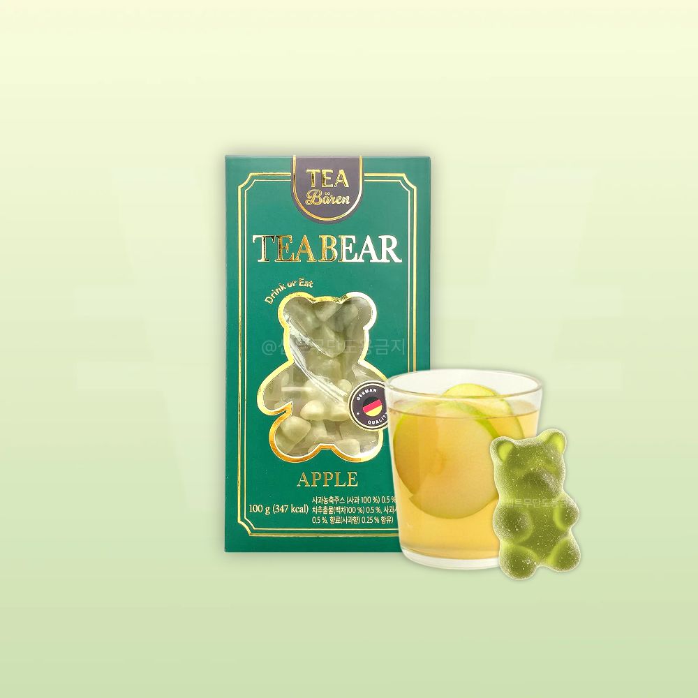 [이마트][오늘출발] 노브랜드 노브랜드 티베어 사과 100g 선물하기 좋은 차 애플티 물에 녹여먹는 곰돌이 모양 티젤리 프루티 젤리 답례품