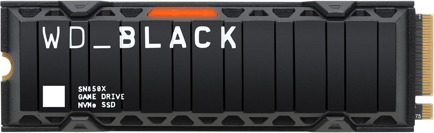 [오늘출발] 웨스턴디지털 히트싱크가 장착된 WD_Black SN850X 4TB NVMe SSD - M.2 2280 최대 7 300MB s 읽기 속도 6