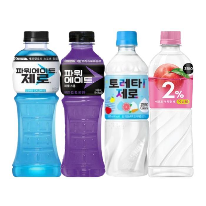 한번에먹자쇼핑몰 이온 500~600ml 4종 각 3개씩 / 토레타 제로+이프로 제로+파워 퍼플+파워 제로 / 총 12개