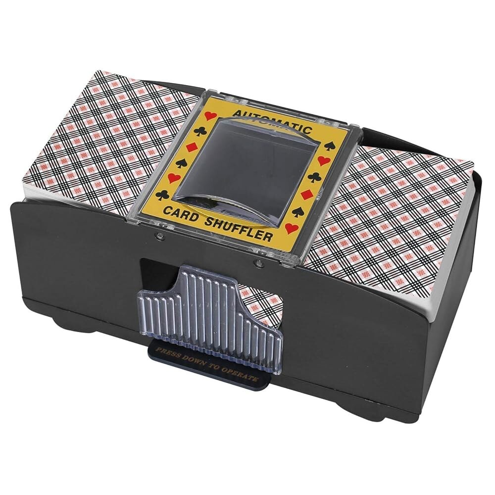 [오늘출발] 베메카토 카드 셔플러 2/4/6 덱 자동 전기 게임용 플레이 머신 파티 포커 작동하는 셔플러 가족 셔플링 UNO