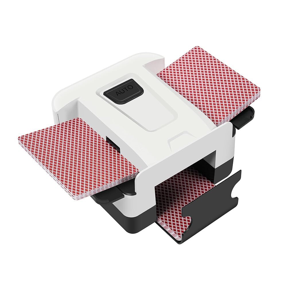 [오늘출발] 1-2 덱용 SirShop 자동 카드 셔플러 원 머신 포커용 플레이 블랙잭 스킵보 셔플러 휴대용 다양한 등 프레