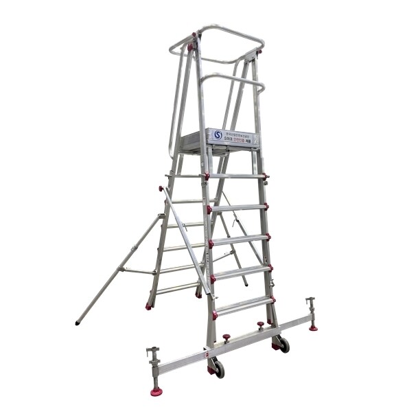 CNS 고소작업발판 사다리 CRW-20 아웃트리거포함 S마크 안전인증 파워밸런스