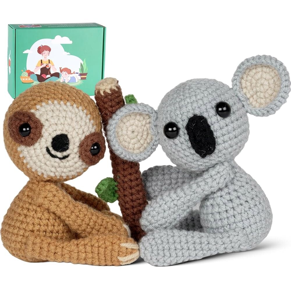 [오늘출발] 초보자를 위한 테즈킴 쉬운 키트 제공합니다 뜨개질 튜토리얼을 배우기 성인용 크로셰 동영상 코알라 슬롯