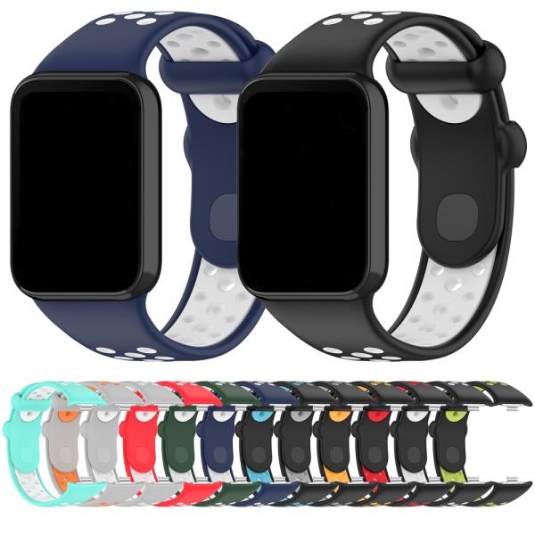 [오늘출발] 샤오미 미 밴드 9 프로 8 부드러운 실리콘 스포츠 스트랩 레드미 워치 6/5/4용 통기성 있는 팔찌 시계줄