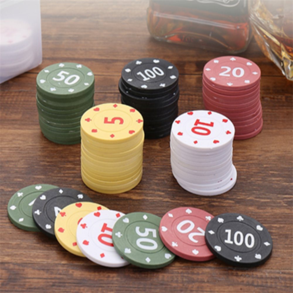 [오늘출발] 숫자형 포커칩 파티용품 세븐카드 카지노 카드게임