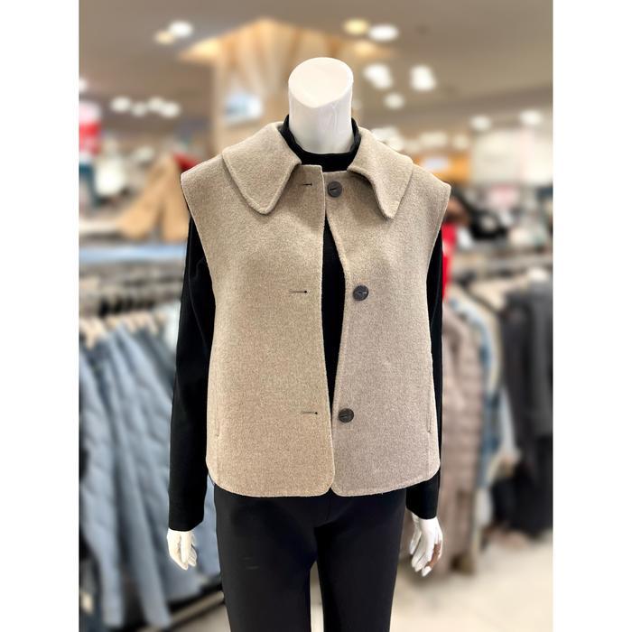 소고 세이브존01 카라넥 핸드메이드 울 혼방 베스트 TI4VA01_GY