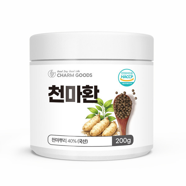 [오늘출발] 참굿즈 국산 100% 천마환 천마 진피 참당귀 천궁 뿌리 줄기 건강환 가격 복용법 약처인증 HACCP 해썹 200g