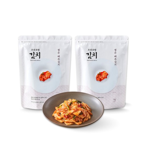신세계푸드 (온라인) 조선호텔 썰은 배추김치 2kg(1kg2팩)