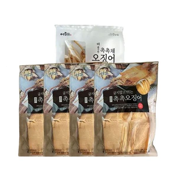 (NS홈쇼핑)어부예찬 국내산 촉촉오징어 왕특대 8미(2미X4봉)+오징어채 1봉(50g)..35661160
