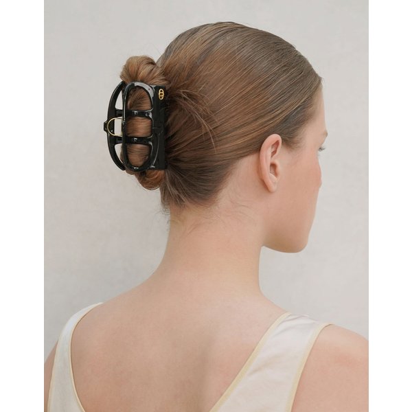 아떼바네사브루노 25FW 무료브라운 레오파드 더블에이 헤어클립 AAJE5F051W2