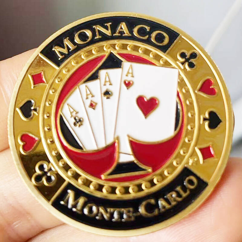 기념주화 모나코 몬테카를로 카지노 기념품 동전 포커 Lukcy 메달 챌린지