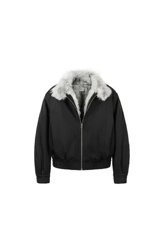 원픽 남성 점퍼 겨울을 날 수 있는 늑대 털 삼방 원단 왕 짧은 넓은 좌석의 산리 캐주얼 OP4