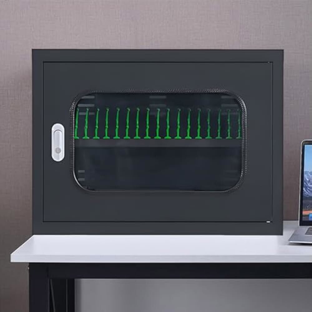 [오늘출발] 공간 슬롯이 - usb 저장 충전 충전식 효율적인 있는 20개 캐비닛 슬롯) 학교 사무실용 솔루션(블랙 및 20