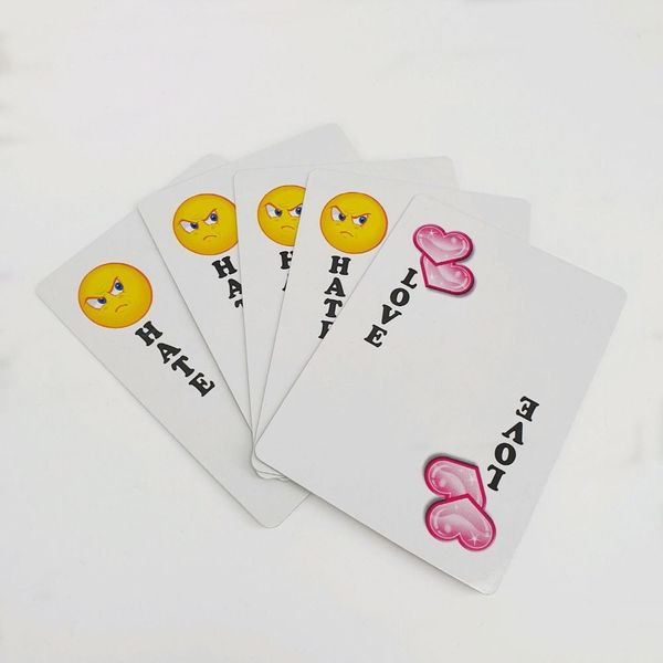 (콩심팥심)JL매직 미움이사랑으로변하는카드 포커사이즈