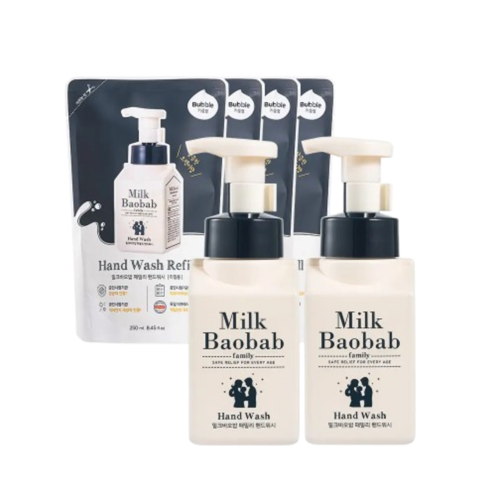 밀크바오밥 밀크바오밥 패밀리 핸드워시 (본품300mlx2개+리필250mlx4개)