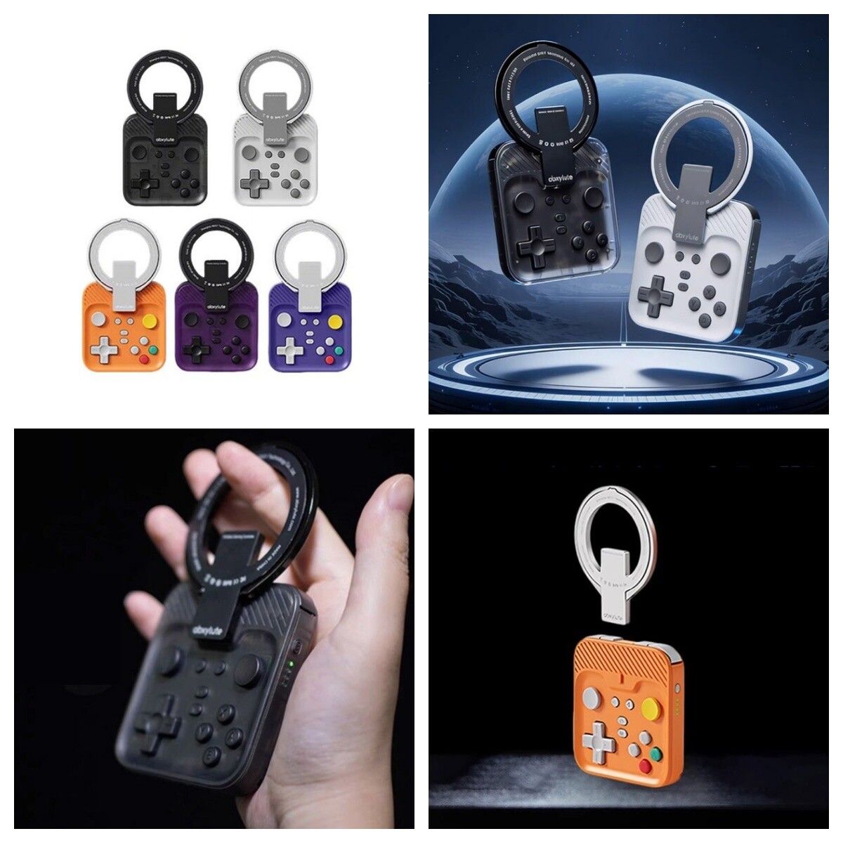 Abxylute M4 막세이프 모바일 블루투스 마그네틱 게임패드 게이밍 컨트롤러 BT5.3 시뮬레이터 300mAh