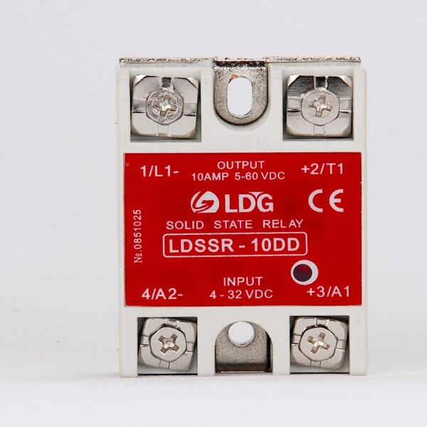 퀵실버 DC 솔리드 스테이트 릴레이 LD-SSR-10DD SSR 10A 4-32V 입력 5-60V 출력