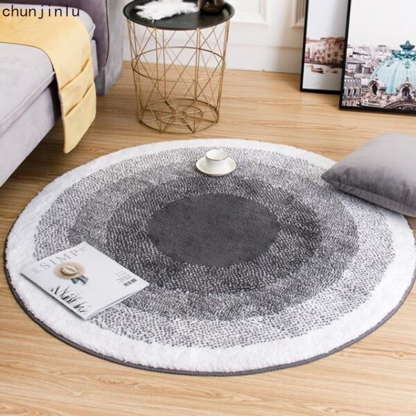 러그/카페트/북유럽 원형러그 안마의자 방바닥매트 진주 펄 라운드카페트