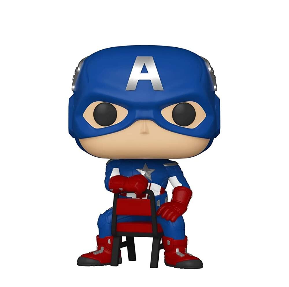 Funko Pop Marvel Collector Corps 독점 엔드 크레딧 캡틴 아메리카 693 무료 아크릴 케이스 포함