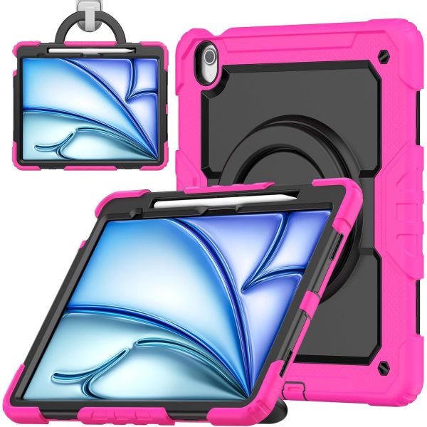 9683889 태블릿 케이스 커버 아이패드 에어 13인치 M2 2024 A2898 및 M3 2025 A3268용 보호 펜 슬롯 하이브