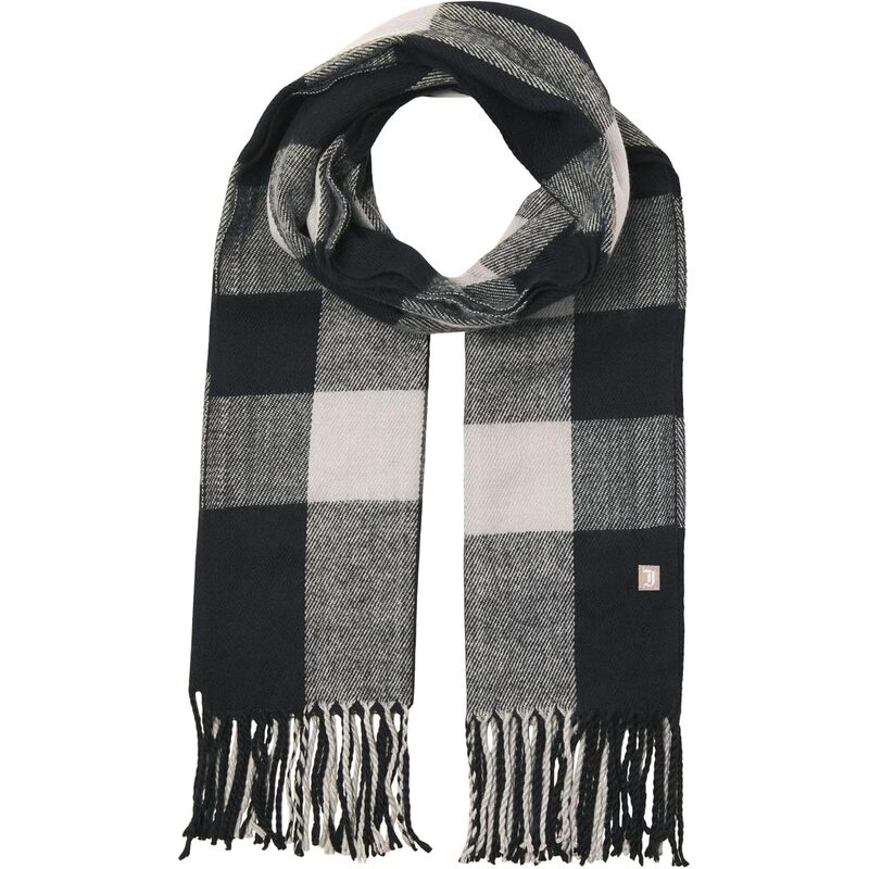 JACK  JONES 남성 블랙 베이직 데일리 스카프