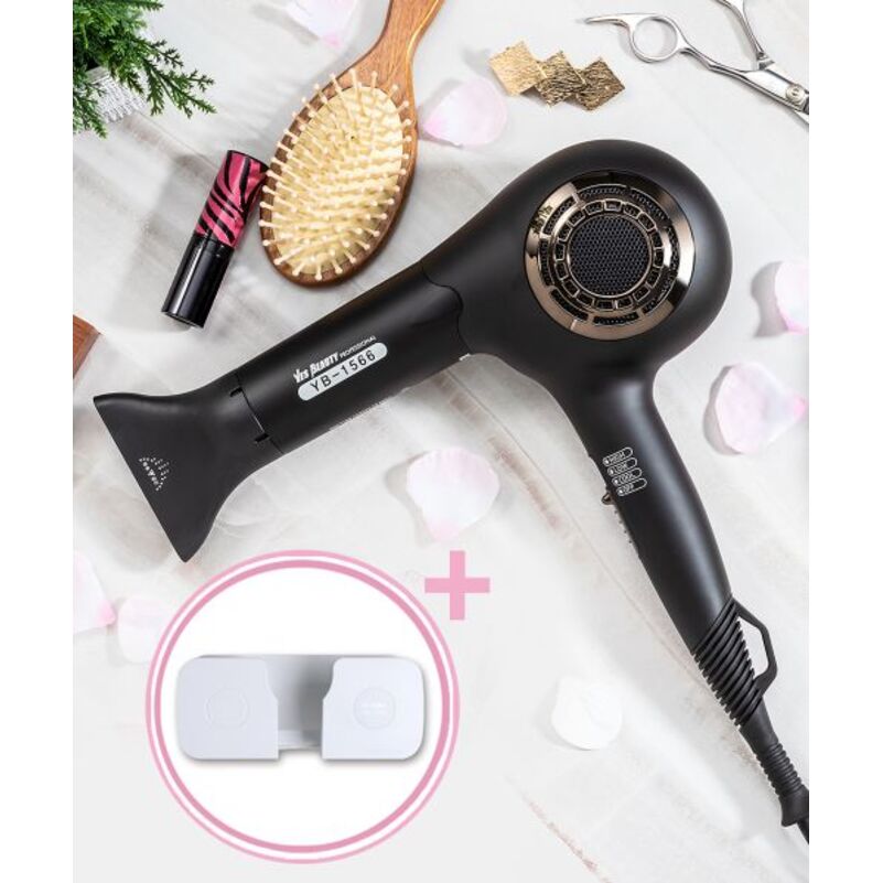 yesbeauty 전문가용 항공모터 미용실 헤어드라이기 YB-1566B 무타공거치대