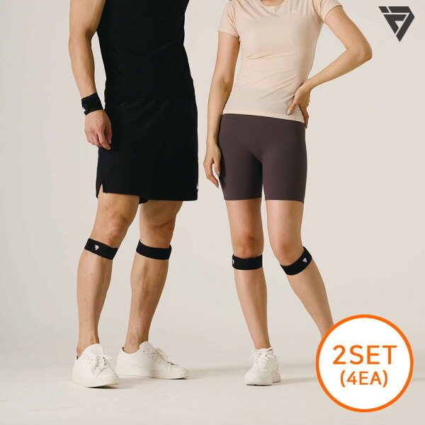 테이핑테크  더블(4P)세트 프리사이즈 슬개건 무릎보호대