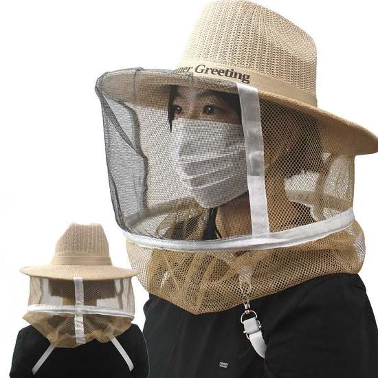 무료배송 카우보이 벌망모자 벌레차 단 양봉 벌 모자