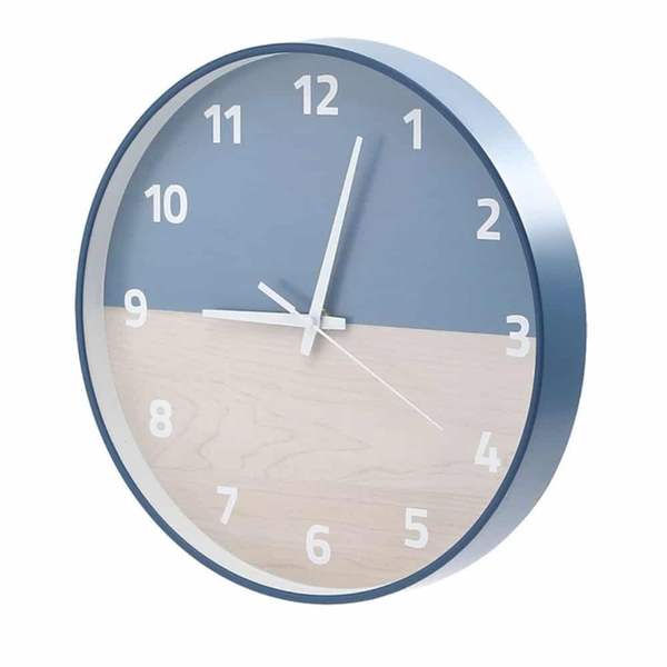 저소음 KMY892I3 벽시계(블루) 벽시계선물 선물용벽시계