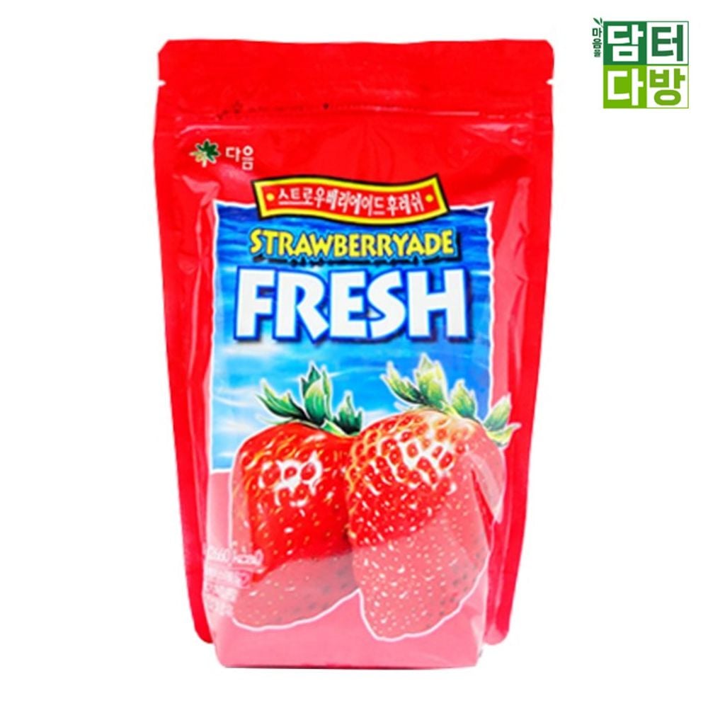 다음 딸기에이드 700g/딸기에이드/딸기에이드가루/과일에이드/아이스음료/음료베이스/카페에이드/카페용에