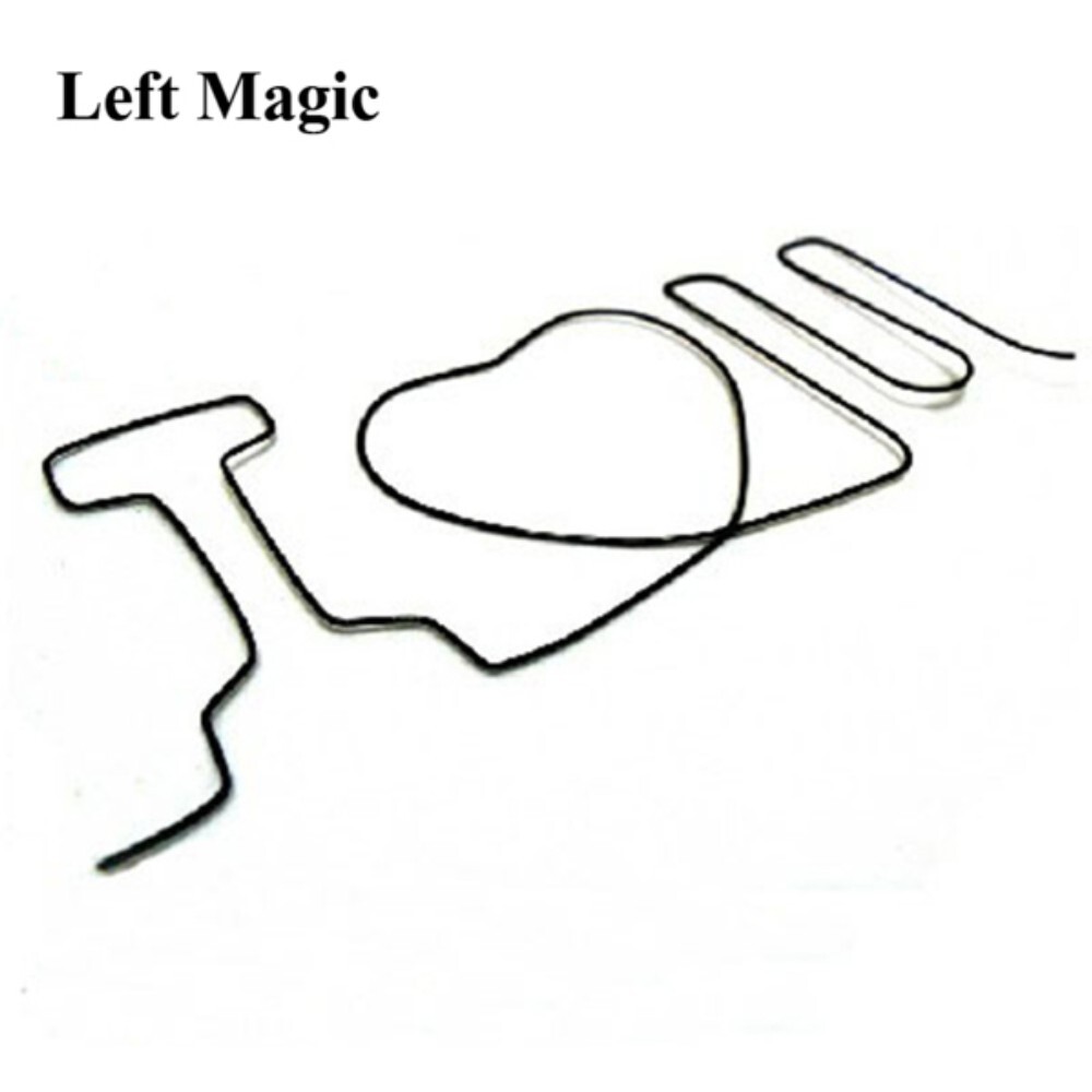 1 개몫 sihir 메모리 철 와이어 나는 당신을 사랑합니다-나는 당신을 사랑합니다 마술 트릭 마술 쇼 환상 E