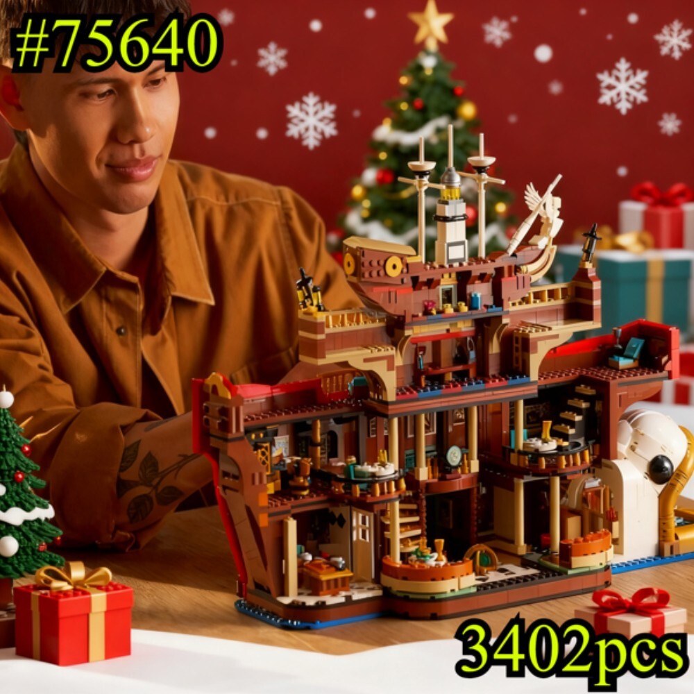 [호환] 레스토랑 세일링 온 더 씨 빌딩 블록 세트 75640 레고 호환 입자 크리스마스 선물용 3402개