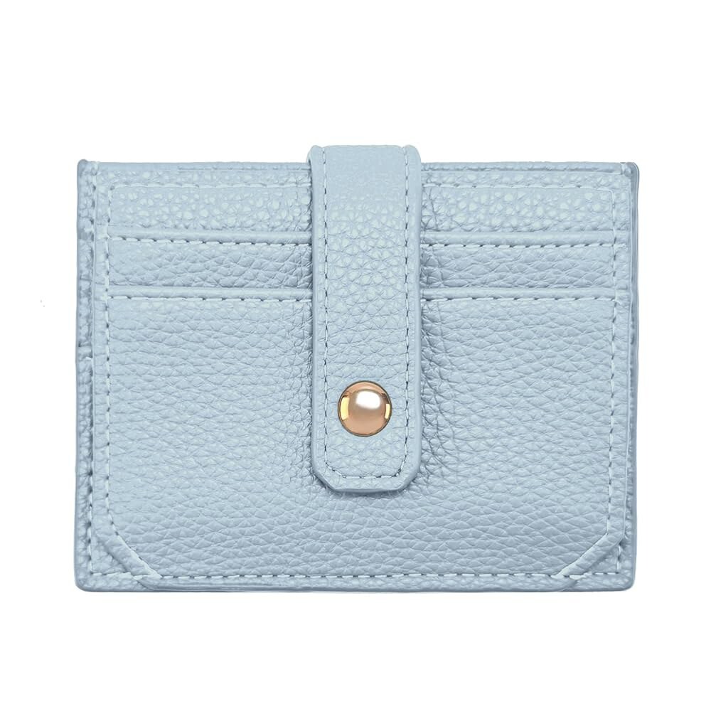 [오늘출발] 베이울린 슬림 신용카드 홀더 여성용 지갑 가죽 귀여운 앞주머니 현금 케이스 미니멀리스트 8개의 ID 창