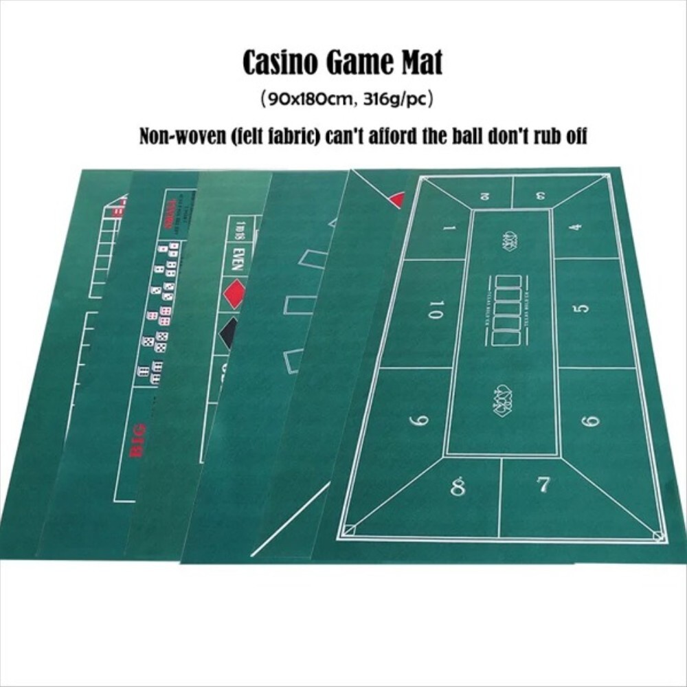 카지노 게임 테이블 천 텍사스 룰렛 블랙잭 바카라 부직포 원단 홈 데스크탑 엔터테인먼트 액세서리 180x90